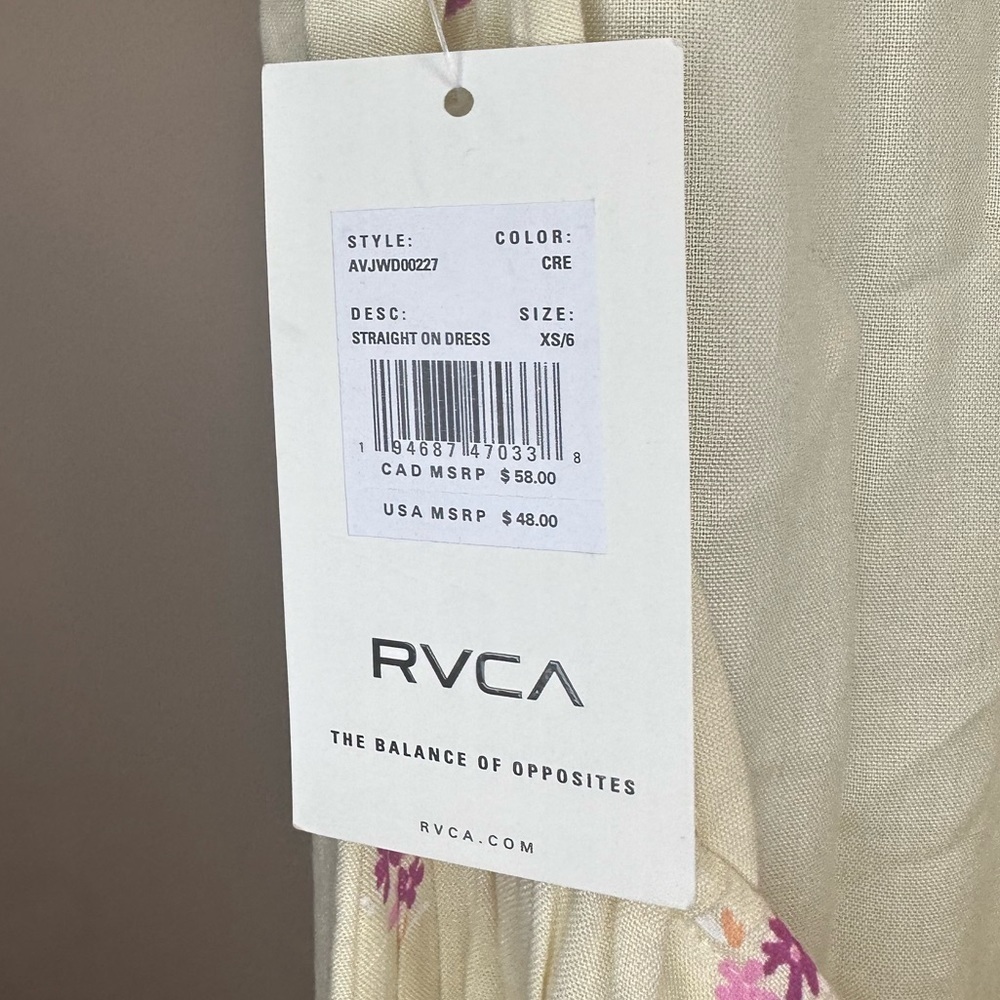 NWT RVCA Women's Straight On Halter Top Dress SIZE XS - Picture 5 of 7